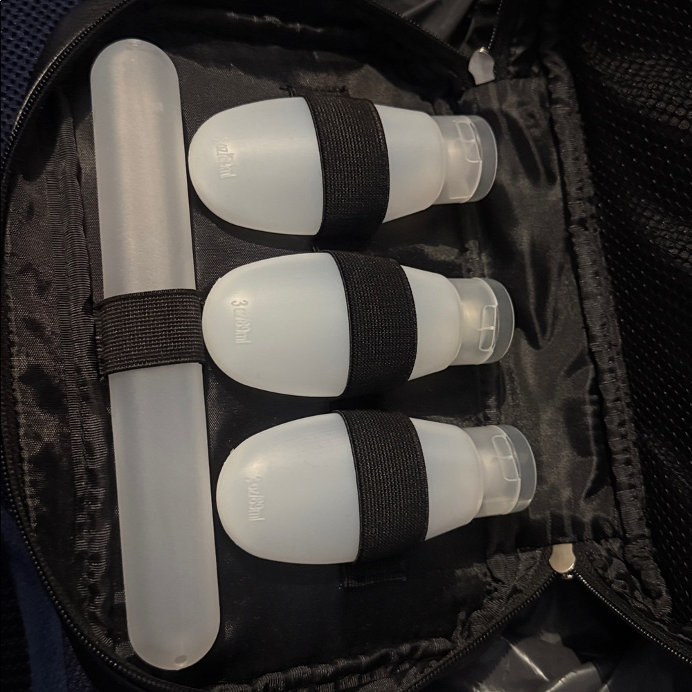 DOPP Kit BUXTON BLACK LEATHER TRAVEL KIT Midnight sale - Picture 6 of 6